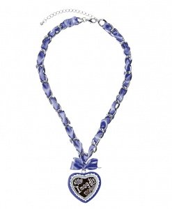Schmuck-art Halskette Wiesn I mog di silver-violet
