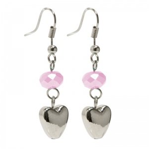Schmuck-art Ohrhänger Hearty silver-rosè