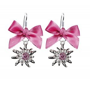 Schmuck-art Ohrhänger Wiesn Edelweiß Fuc