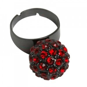 Schmuck-art Ring Bilia siam hematite