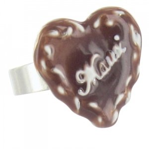 Schmuck-art Ring Lebkuchenherz Mausi bro