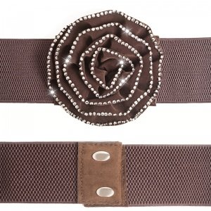 Schmuck-art Stretchgürtel ROSE brown