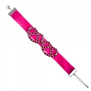 Schmuck-art Wiesn Armband Gretl fuchsia
