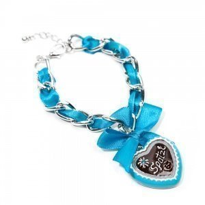 Schmuck-art Wiesn Armband Spatzl Türkis