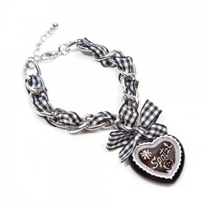 Schmuck-art Wiesn Armband Spatzl black k