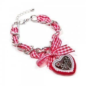 Schmuck-art Wiesn Armband Spatzl red