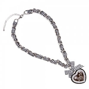 Schmuck-art Wiesn Halskette Spatzl black