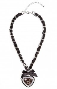 Schmuck-art Wiesn Halskette Spatzl black