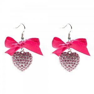 Schmuck-art Wiesn Ohrhänger Herzig silve