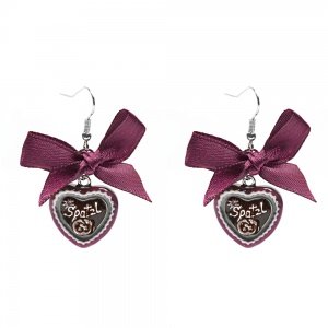 Schmuck-art Wiesn Ohrhänger Spatzl berry