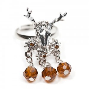 Schmuck-art Wiesn Ring Erna silver-choco