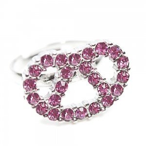 Schmuck-art Wiesn Ring Gretl fuchsia