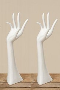 Schmuckhalter Hand weiss