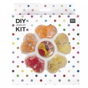 Schmuckset, gelb/orange