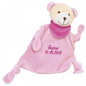 Schmusetuch mit Namen und Geburtsdatum