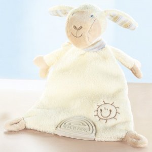 Schmusetuch mit Softbeißer "Schaf"