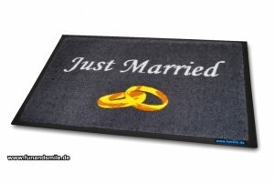 Schmutzfangmatte Just Married