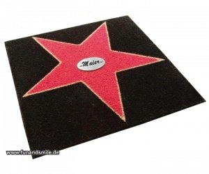 Schmutzfangmatte Walk of Fame mit eigene