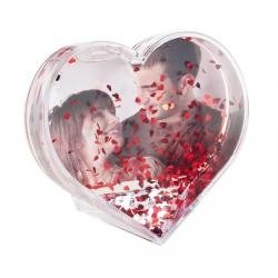 Schneekugel Herz - Herzform