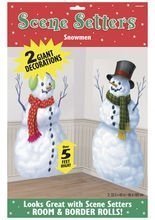 Schneemann Wanddeko Winter bunt