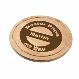 Schneidbrett rund *Bester Papa der Welt*