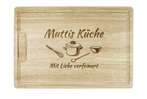 Schneidebrett aus Holz Muttis Küche