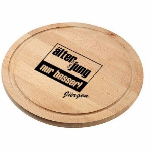 Schneidebrett Holz *Älter ist wie...* ru