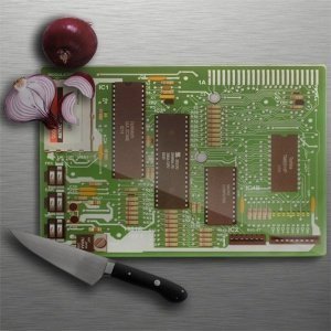 Schneidebrett Motherboard aus