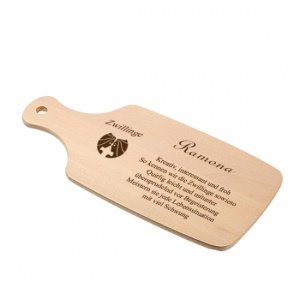 Schneidebrett *Zwilinge* mit Griff