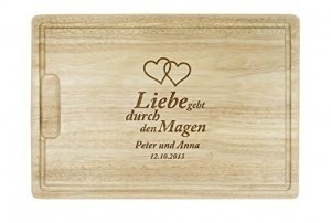 Schneidebrett Liebe geht durch den Magen