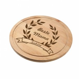 Schneidebrett rund *Beste Mama der Welt*