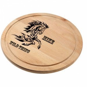 Schneidebrettchen Holz *Pferd* rund mit 