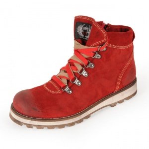 Schnürstiefel Alpina rot
