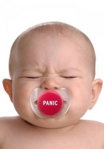 Schnuller mit Panic Button