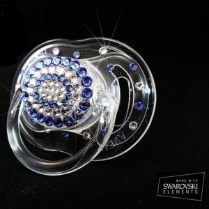 Schnuller, veredelt mit Swarovski Elemen