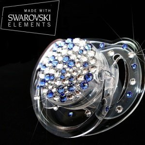 Schnuller, veredelt mit Swarovski Elemen