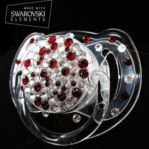 Schnuller, veredelt mit Swarovski Elemen