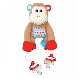 Schnullerhalter Monkey braun