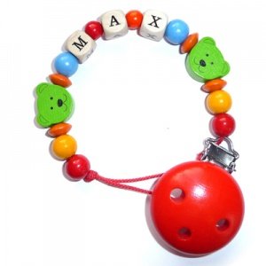 Schnullerkette Minibärchen Grün