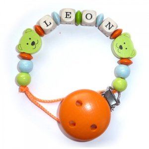 Schnullerkette Minibärchen Lemon