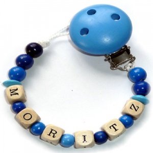 Schnullerkette Sommerwiese Blau