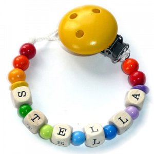 Schnullerkette Sommerwiese Gelb