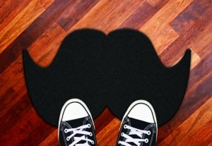 Schnurrbart Fussmatte Mustache