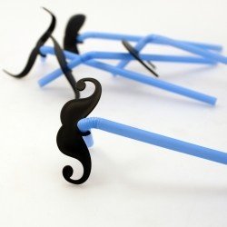 Schnurrbart Strohhalm