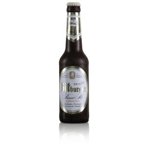Schoko Bierflasche Bitburger, 22 cm