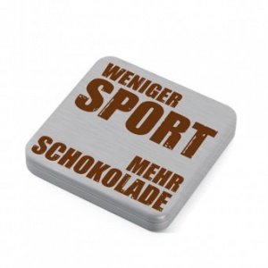 Schoko-Box Weniger Sport...