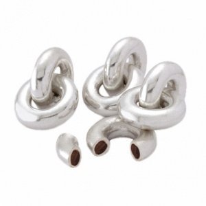 Schokodragees Trauringe, silber