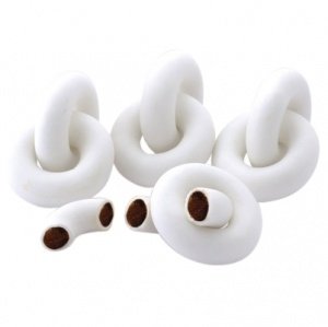 Schokodragees Trauringe, weiß