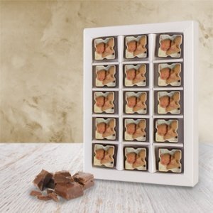 Schokolade - Bonbon Quadrat