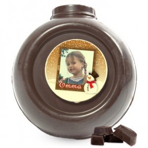 Schokolade - Weihnachtskugel - Pur